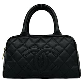 Mini borsa Boston Chanel Matelassé Coco Caviar Skin