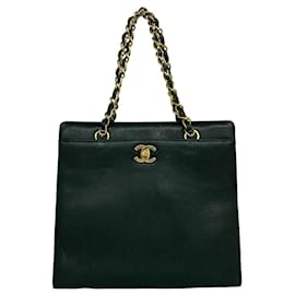 Borsa Chanel Vintage Coco Mark Verde