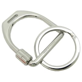 Hermès Etria Keyring Silver Metal