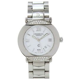 Autre Marque CHARRIOL Columbus CCR38D Stainless Steel Diamond White Dial Men's Watch