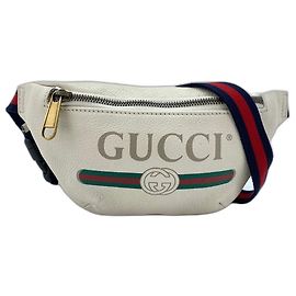 Borsa a tracolla Gucci in pelle bianca