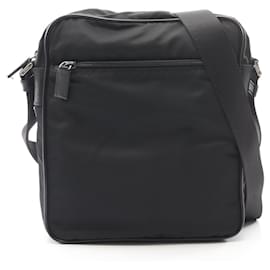 Borsa a tracolla con logo Triangle Prada