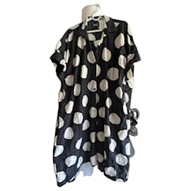Plu Polka Dot Hemdkleid Schwarz Weiß - Munthe Plus Simonsen