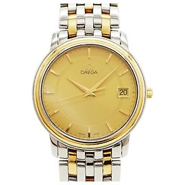 Relógio Masculino Omega De Ville Prestige 4310.11 Mostrador de Ouro
