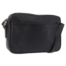 LOUIS VUITTON Epi Trocadero 23 Borsa a Spalla Nera M52302 LV Auth ka5573