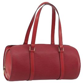 Bolso LOUIS VUITTON Epi Soufflot Rojo M52227 LV Auth 194739