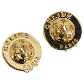 Céline Orecchini CELINE in metallo color oro Auth ka5526