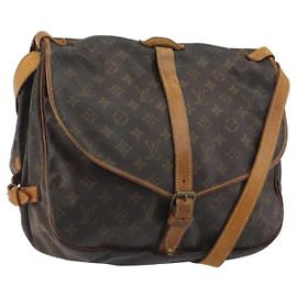 LOUIS VUITTON Borsa a Spalla Monogram Saumur 35 M42254 LV Auth ep15155