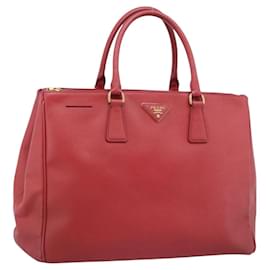 Borsa a mano PRADA in pelle Safiano Rosso Oro Auth bs36426V