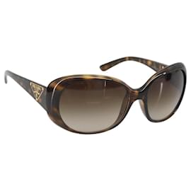 Gafas de sol PRADA estampado de carey plástico marrón oro Auth BA14251V