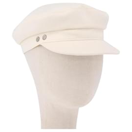 Hermès HERMES Cap aus Canvas Weiß Auth ki6748M