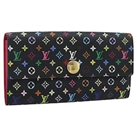 LOUIS VUITTON Monogram Multicolor Portefeiulle Sarah Black M60668 Auth BA14625V - Louis Vuitton