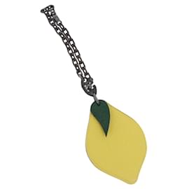 HERMES Lemon Charm Leather Yellow Auth BA14245M - Hermès