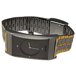 Autre Marque Reloj de pulsera vintage Kansai Yamamoto en acero inoxidable Plata Oro