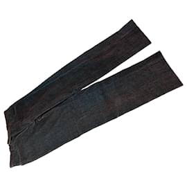 Calças vintage Etro para homem em mistura de algodão azul escuro castanho M