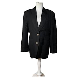 Blazer Vintage Dior in misto lana nero S