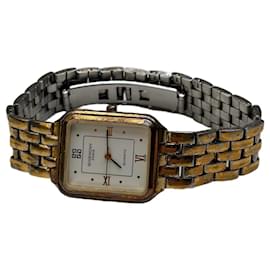 Orologio da polso vintage Givenchy in acciaio inossidabile oro argento oro