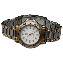 Orologio da Polso Vintage Givenchy in Acciaio Inossidabile Argento Oro