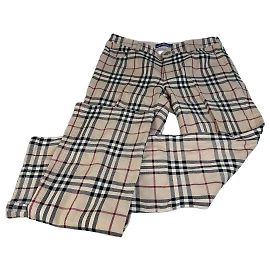 Pantalones Vintage Burberry Nova Check Beige XS