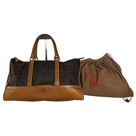 Borsa Tote vintage in pelle scamosciata Loewe marrone tan