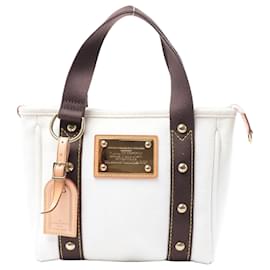 Bolso Louis Vuitton Antigua Cabas PM en Blanco x Marrón FL1005