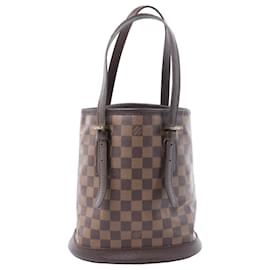 Louis Vuitton Malle Damier Ebene Schultertasche in Braun