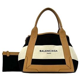 Borsa tote Balenciaga beige e nera