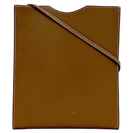 Hermès Borsa a tracolla in pelle marrone Hermes