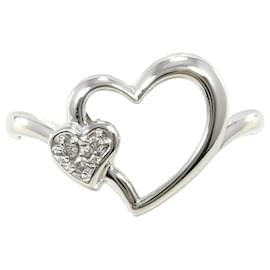 18K Weißgold-Ring mit Diamant - Autre Marque