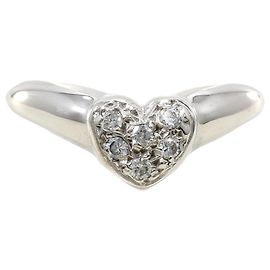 Autre Marque 18K Weißgoldring mit Zirkonia