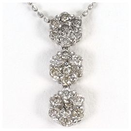 Autre Marque Collana in oro bianco con diamante