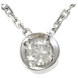 Autre Marque Collar de oro blanco de 18K con diamante