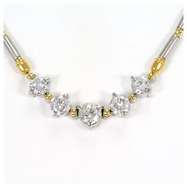 Autre Marque Collana in platino e oro giallo con diamanti