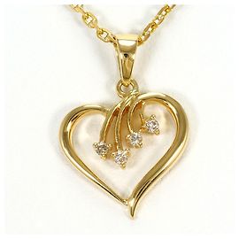 Autre Marque Collana in oro giallo 18K con diamante