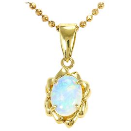 Autre Marque Collana in oro giallo 18K con opale
