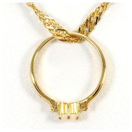 Autre Marque Collana in oro giallo 18K con opale e diamante
