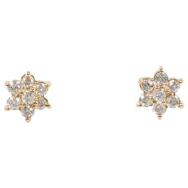 Orecchini a lobo in oro rosa 18K e diamanti - Autre Marque