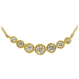 Autre Marque Collier en or jaune 18K avec diamant