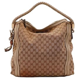 Borsa Hobo Gucci in tela monogram GG