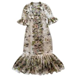 Zimmermann Halliday Floral Linen Maxi Dress