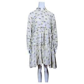 Stella Nova Kleid mit Blumenprint und Volants