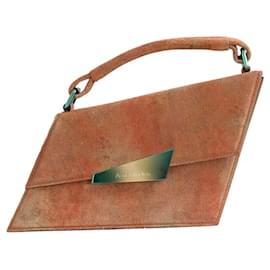 Borsa a tracolla Acne Studios Distortion in scamosciato marrone