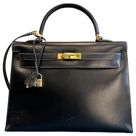 1996 Hermès Box Calf Kelly Sellier 35 Handbag
