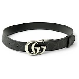 GUCCI MARMONT GG BOUCLE REVERSIBLE T65 CANVAS MONOGRAMM & LEDER GÜRTEL - Gucci