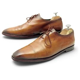 ZAPATOS OXFORD BERLUTI ALESSANDRO DEMESURE EN CUERO MARRÓN TALLA 8 42 - Berluti