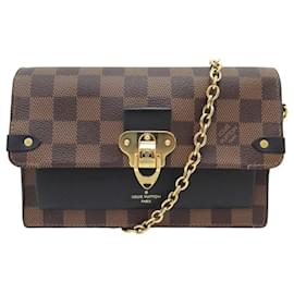 POCHETTE LOUIS VUITTON PORTAFOGLIO CON CATENA VAVIN TOILE DAMIER EBENE - Louis Vuitton