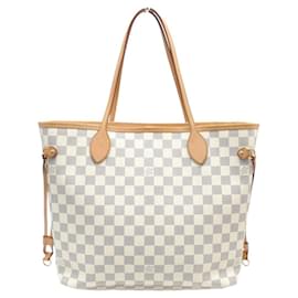 BORSA TOTE LOUIS VUITTON NEVERFULL MM N40603 TELA DAMIER AZUR