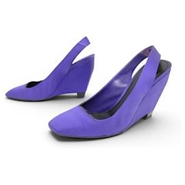 SCARPE LOUIS VUITTON PLATFORM FUTURISTICHE 38 IN SATEN VIOLA