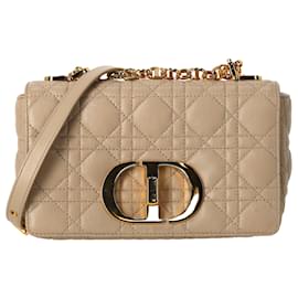 Piccola borsa Dior Caro in pelle beige