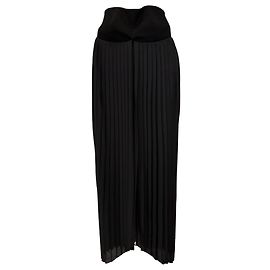 Autre Marque Gonna maxi plissettata Dion Lee in poliestere nero